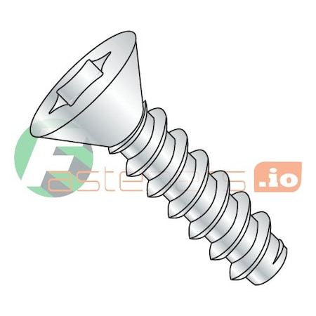 Newport Fasteners Thread Cutting Screw, #6 x 1/2 in, Zinc Plated Steel Flat Head Torx Drive, 10000 PK 566298